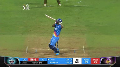 M41: DC vs KKR – Lalit Yadav Six