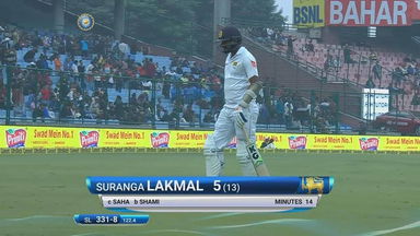 IND vs SL 2017, 3rd Test Day 3: Suranga Lakmal Wicket
