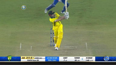 IND vs AUS 2019, 4th ODI: Ashton Turner Six