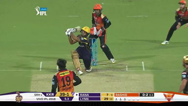 M10: KKR vs SRH – Nitish Rana Six